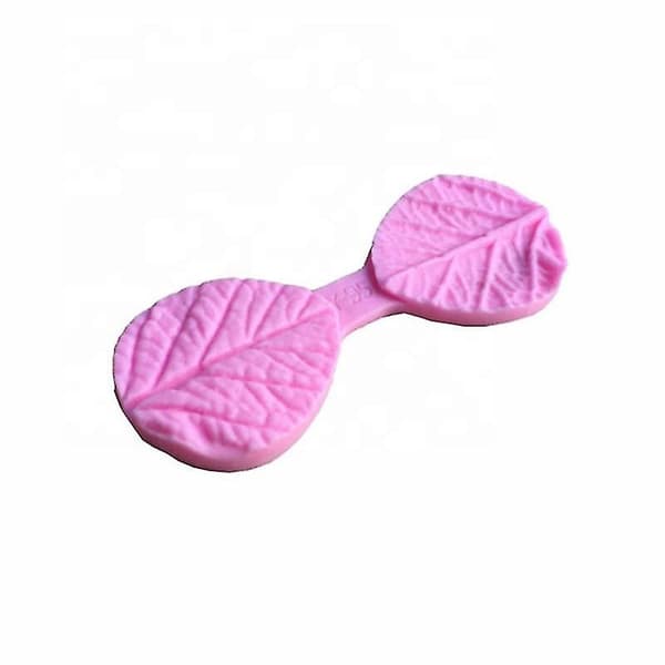 3 stk. DIY Kakedekorasjonsform Dobbel Bladnerve Kakeform