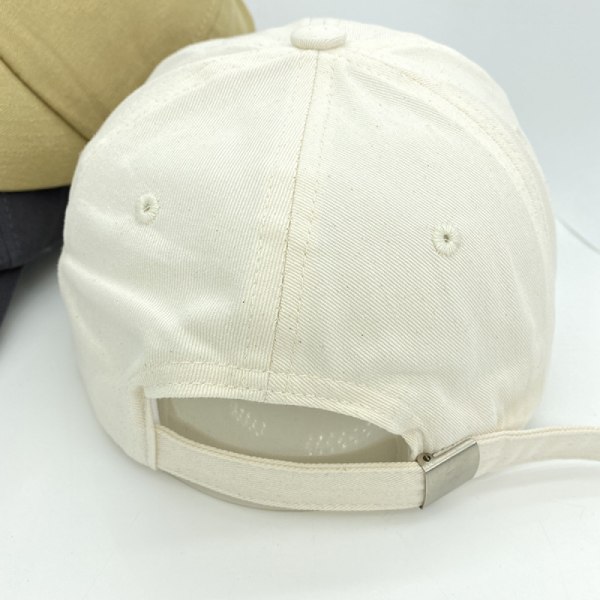 Vintage keps med broderad text Justerbar basebollkeps Fo White