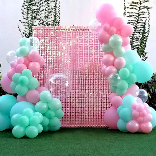 129 stk. gennemsigtige balloner i forskellige størrelser 18 12 10 5 tommer til guirlandebue, gennemsigtige balloner til fødselsdag, babyshower, køn afsløring, bryllupsfest D Clear