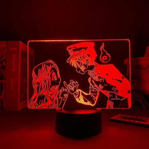 Anime Hanako-kun och Nene Yashiro lampa Cool 3D Illusion Natt