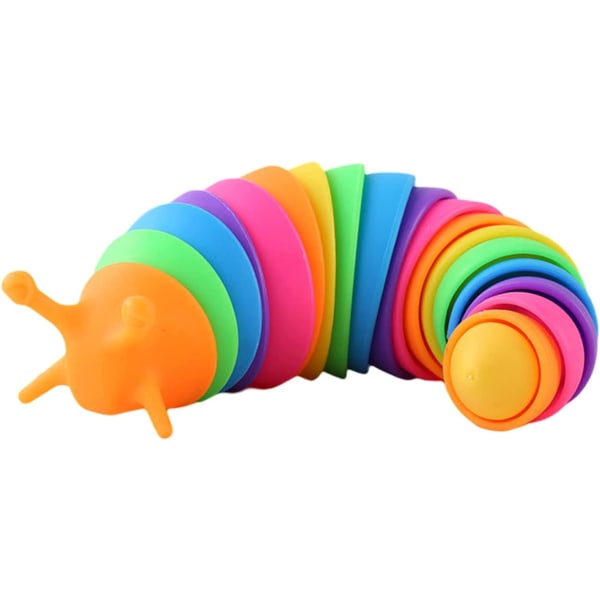 Fidget Slug Toy, 3D artikuleret sensorisk Caterpillar Toy, Pre
