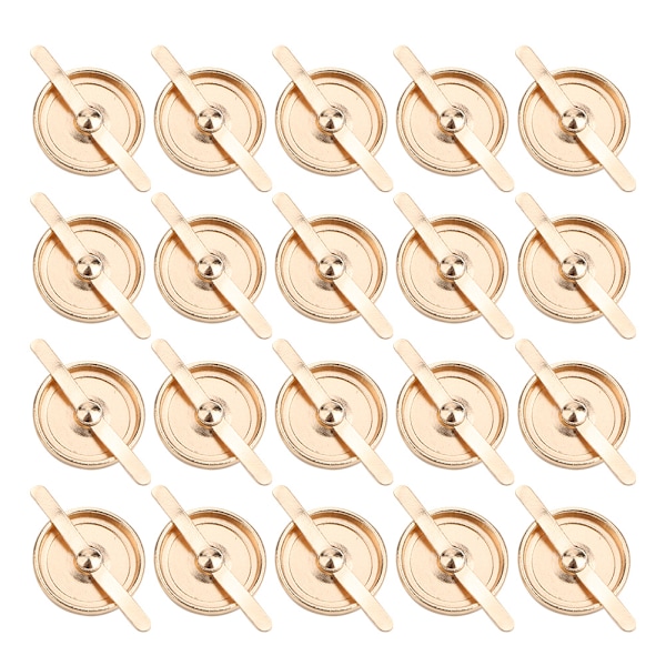 20 stk Halvperle Nagler Semicirkulær Perleklips Knapp DIY Håndverk Dekorasjon Tilbehør 20mm Perleklips Knapp