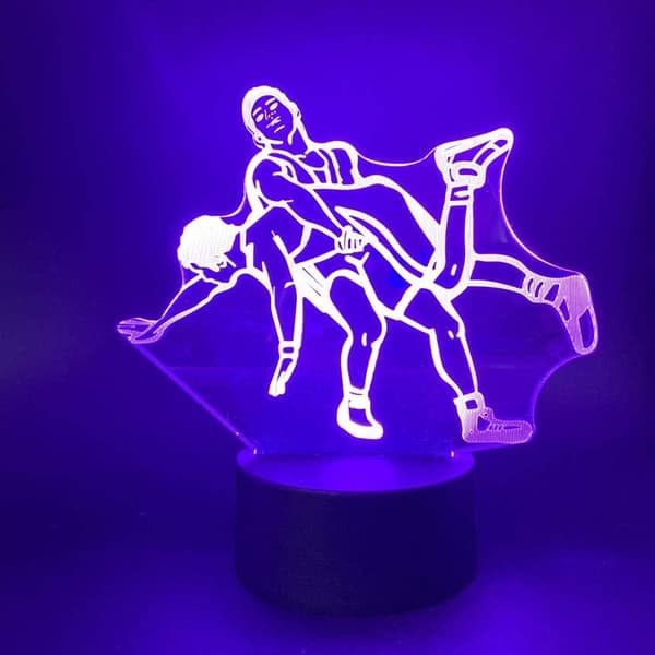 3D Natlampe Wrestling 3D Natlampe til Børn, 3D Optisk