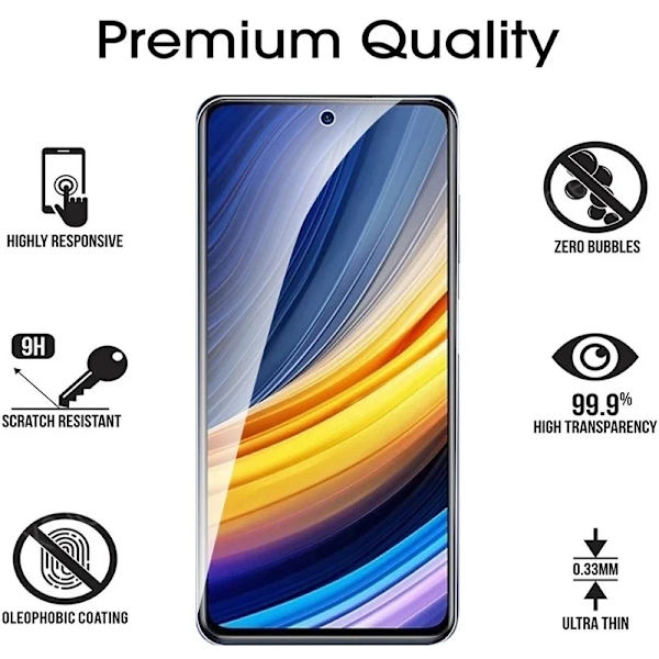 3 st härdat glas för XIaomi 10T 10T Pro skärmskydd