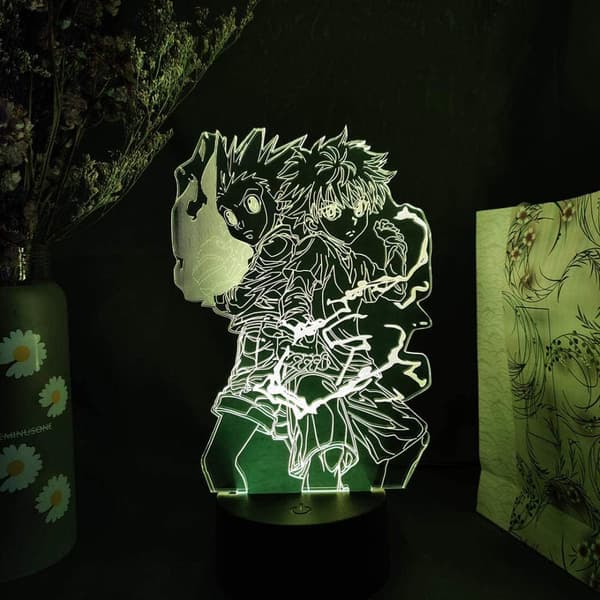Hunter X Hunter 3D Illusion Natlyslampe med Smart Touch, Ideel Gave til Hjemindretning Børn