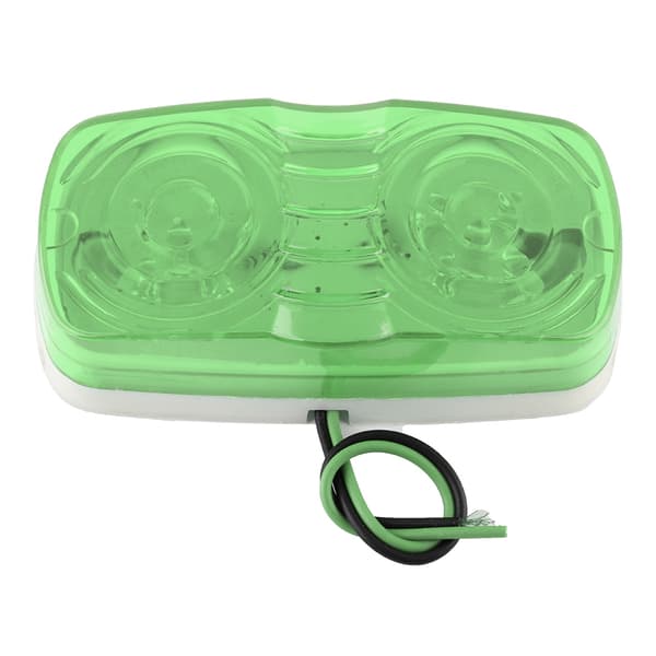 24V 10LED Sidemarkerlys Blinklys Indikatorlampe til Lastbiler Trailere (grøn)