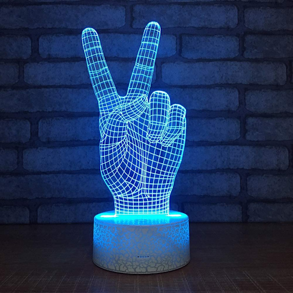 3D Piratskepp Nattljus 3D LED Nattljus Bord Skrivbord Opt