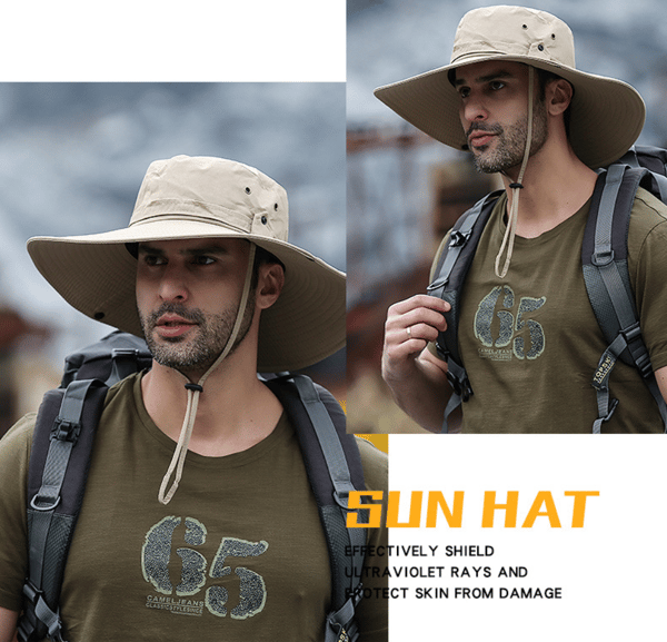 Bomullssolhatt UV-skydd Sommarhattar Strandhatt Safari Bo U