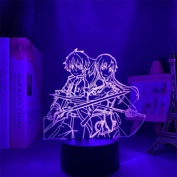 SAO Anime Figur LED Lys Søte Gutter & Jenter Julebursdag