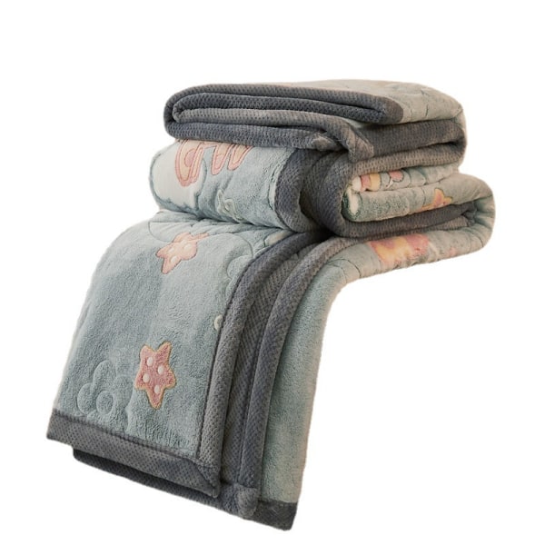 Tykt 3-lags fleece tæppe til sofa 47" x 79", Sof