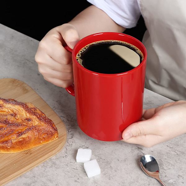 12 OZ Erittäin suuri keraaminen kahvimuki, klassinen posliini Supe