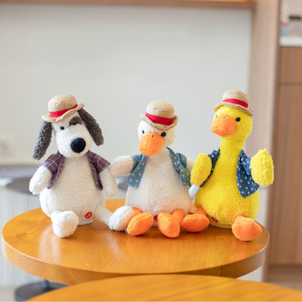 1 gentag duck kan lære at tale duck legetøj plys bamse dukke