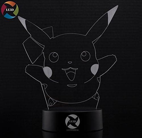 3D Optisk Illusions Natlampe - 7 LED Farveskiftende Lampe