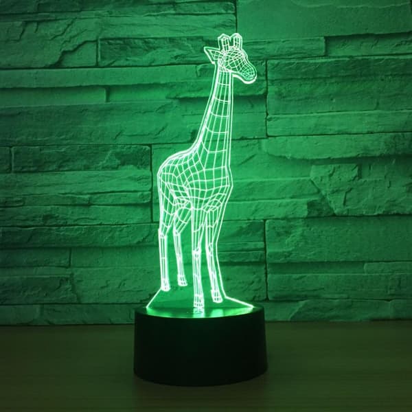 Dyr Giraf 3D Natlampe Touch LED Bordlamper 7