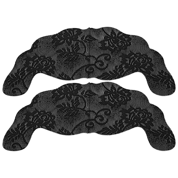 Nipple Cover Stickers Engangs Selvklæbende Blonder Usynlige U-formede Underbukser BH-puder (Sort B)