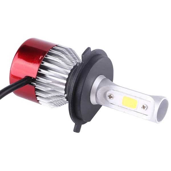 2 stk H4 252W 25200lm Bil LED Hovedlys COB Frontlys Kjørelys Pærer Hvit 6500K