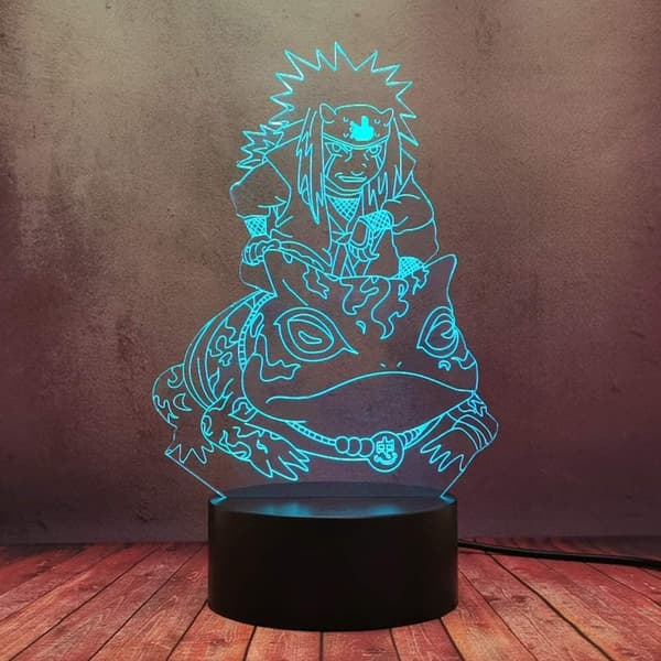 Naruto Kakashi Uchiha Sasuke 3D Illusion Nattlampa Liten