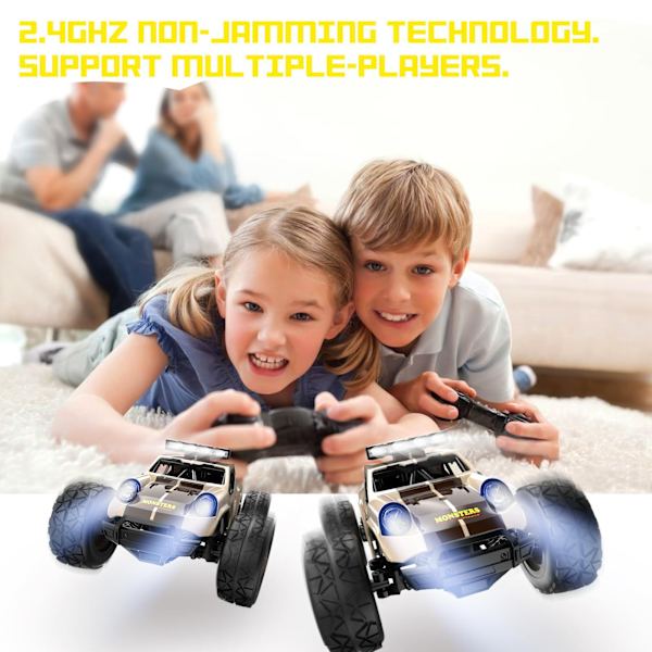 1:20 Kaukosäädöllä Ohjattava Auto - 25km/h 2.4GHz Nopea Rc-Auto Leikkikalut, Maastoauto Hobby Rc-Kuorma-Auto Leikkikalut Led-Valoilla, Latautuva Leikkiautolahja Lapsille
