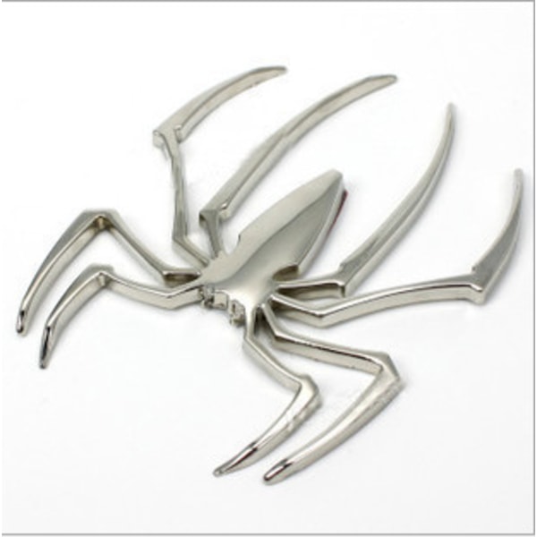 3 stk Spider Emblem Bilmerke 3D Logoreplacement for Can Am Spyder Dekaler F-150 Silverado Sierra RAM（Sølv）