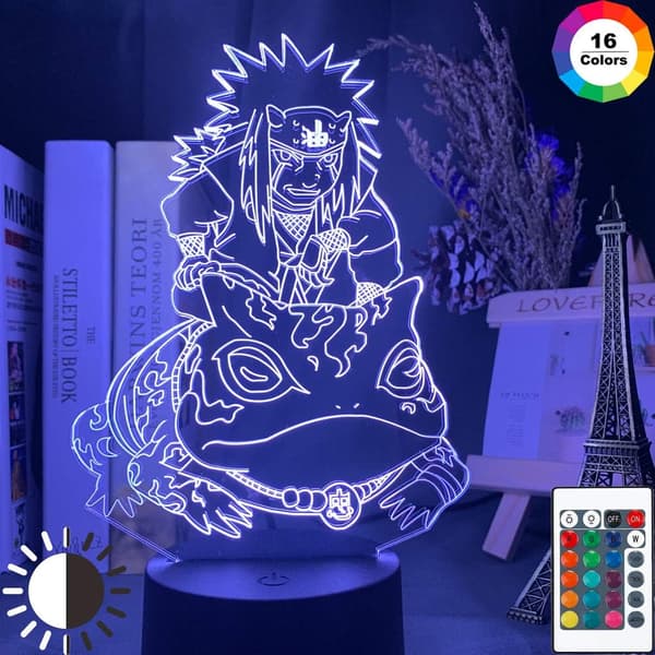 Naruto Kakashi Uchiha Sasuke 3D Illusion Nattlampa Liten