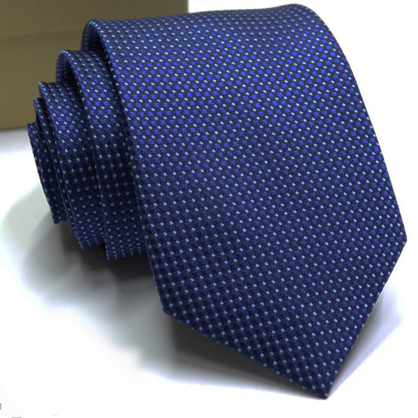Satin solid set för män, marinblå slipsar för män