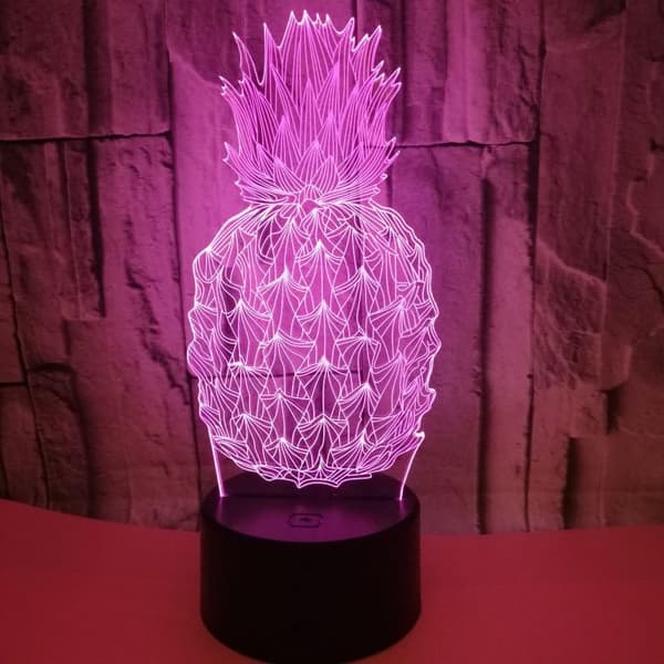 3D Elddrake Nattljus Illusion Sovrumslampa med USB