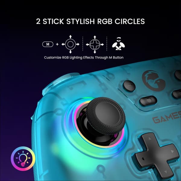 Nova trådløs Switch Pro-kontroller for Switch/Lite/OLED, Switch-kontrollere med Hall Effect JoySticks, RGB LED, 1200mAh oppladbar, Turbo,Program Nova(Green)