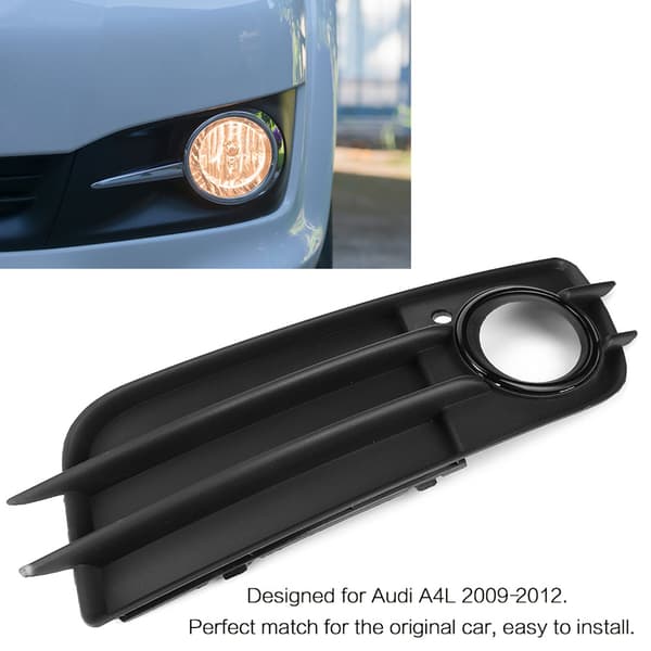 Høyre tåkelyslampegitter med blank svart ring for A4L 2009-2012