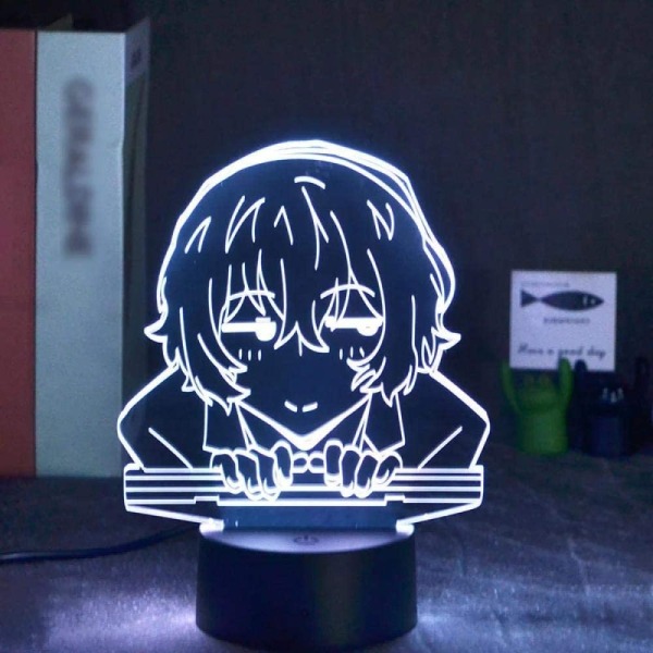 Anime Bungo Stray Dogs Osamu Dazai lampa Cool 3D Illusion Ni