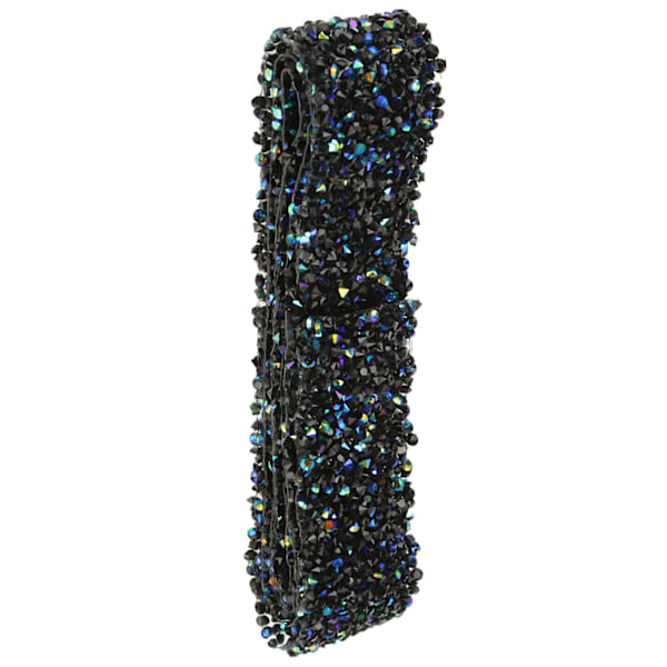 Diamant Mesh Wrap Rull Sparkle Krystall Rhinestone Bånd Bryllupsdekorasjon (Blå & Svart)