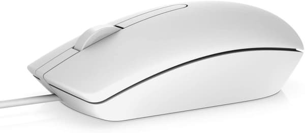 Kablet USB-mus Optisk USB-kablet mus - Hvit
