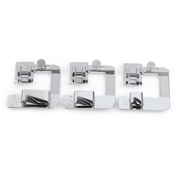 3 stk. Snap-on trykfødder Universal Fit Domestic Multifunktion eller Gammel Symaskine