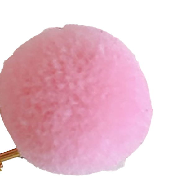Rosa bollpappersklämma japansk stil rolig metall söt bollpappersklämma för studentkontor