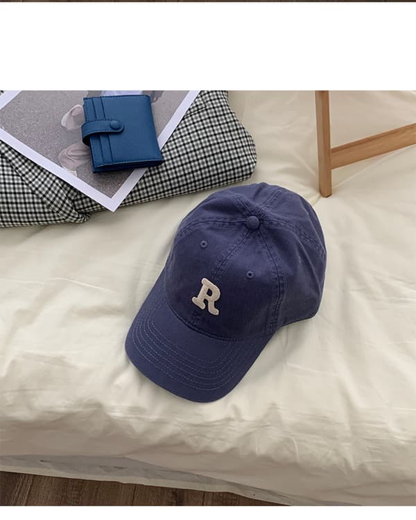Ny baseballcaps for kvinner, brodert enkel student all-match Navy