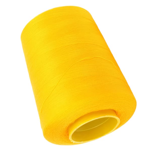 Sytråd 8000 meter Flere farvede polyestergarner til DIY broderimaskine Projekt385 Gul