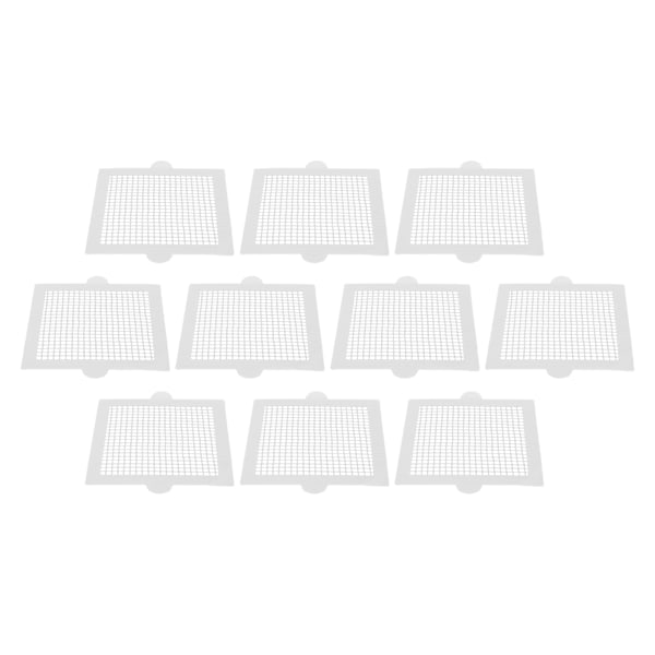 10 stk engangsbrukbare hårstoppere, flerbruks, effektive, firkantede, vanntette, sterke klebende engangsbrukbare dusjavløp for baderom 10,5 cm/4,1 tommer