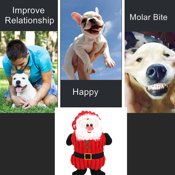 Små julleksaker för hundar för interaktiva hundar Latex Squeaky