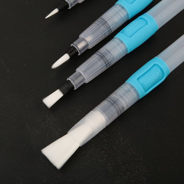 6 st blå plast akvarellmålning vattenfärgpensel set konst ritmaterial