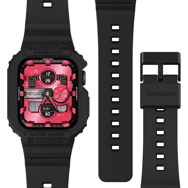 Yhteensopiva Apple Watch Series -rannekkeiden kanssa, kirkas naisten malli 41mm/40mm/38mm kotelolla, kaunis söpö kristalliranneke hyytelösuojalla Black 38/40/41mm