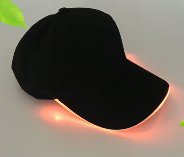LED Baseballcaps for menn og kvinner, LED-lysende caps, Flash Glow Rave E