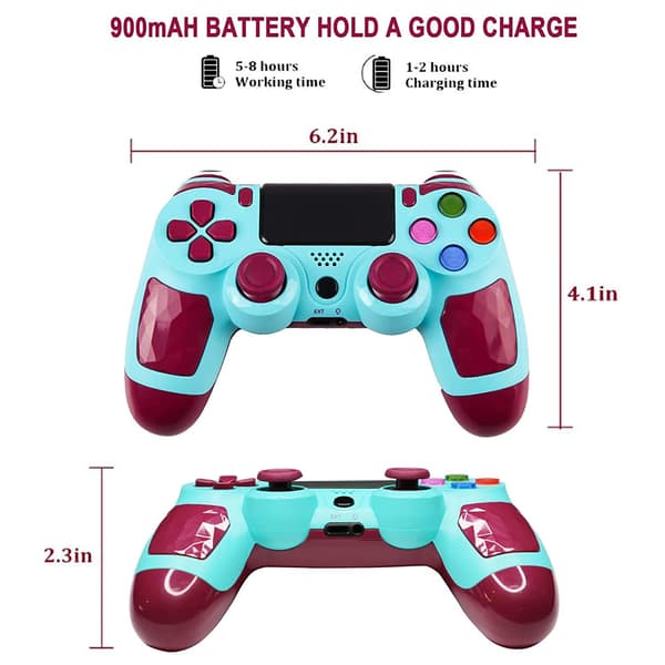 PS4-peliohjain PS4:lle, Bluetooth-langaton peliohjain Comp Blue