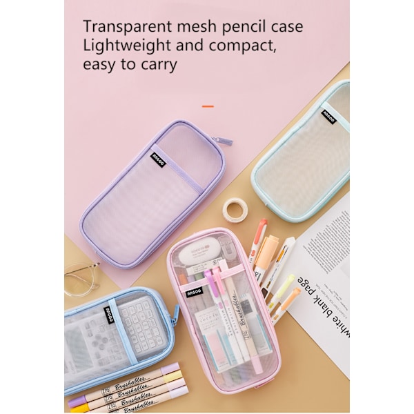 Pennfodral Set, Nylon Pennförvaringspåse, Makeupväska för F