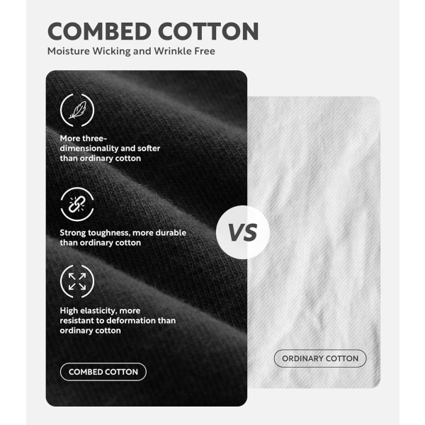 Mens Underwear ComfortSoft Moisture-Wicking,Breathable Cotton Boxer Briefs för män 6 Pack White 3XL