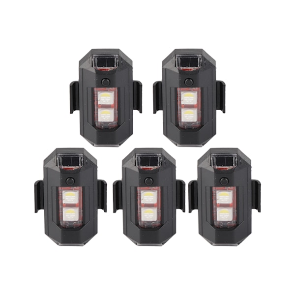 4 stk. Anti-kollisionslys 7 farvetilstande LED Blinkende Advarselssikkerhedslygter til droner, motorcykler, ATV'er, cykler