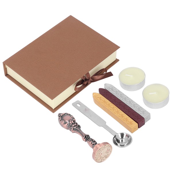Vaha Sinettileimasin Retro Tyyli Helppo Käyttö Selkeä Kuvio Laaja Sovellus Vaha Sinetti Sinetti Kortti Scrapbook DIY Ruusukulta Sarja