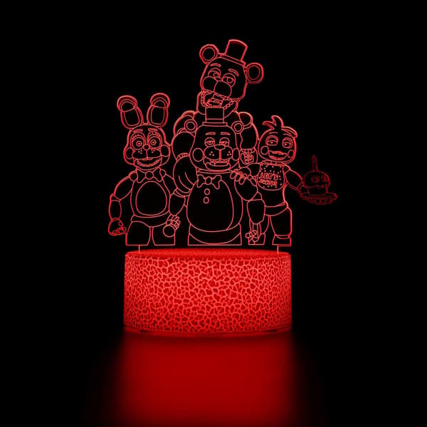FN-AF Five Night Game Light 3D Illusjonslampe med fjernkontroll