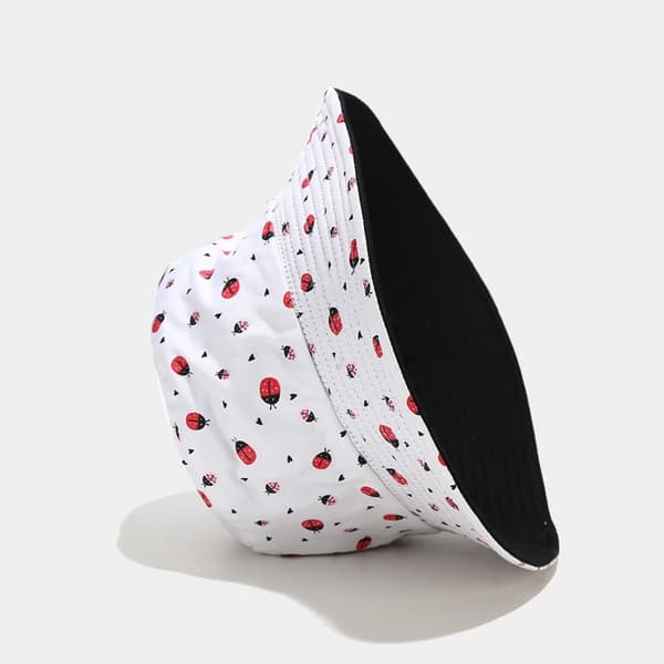 Sød Bucket Hat Strand Fiskerhatte til Kvinder, Vendbar D B