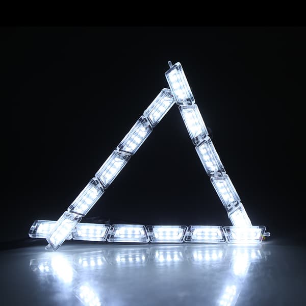 2 stk LED-Strips Lygter Dagkørelys DRL Blinklys 16-LED Modul