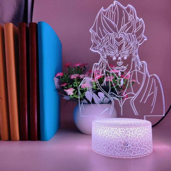 3D Nattlampe LED for Barn, Anime JoJo's Bizarre Adventu