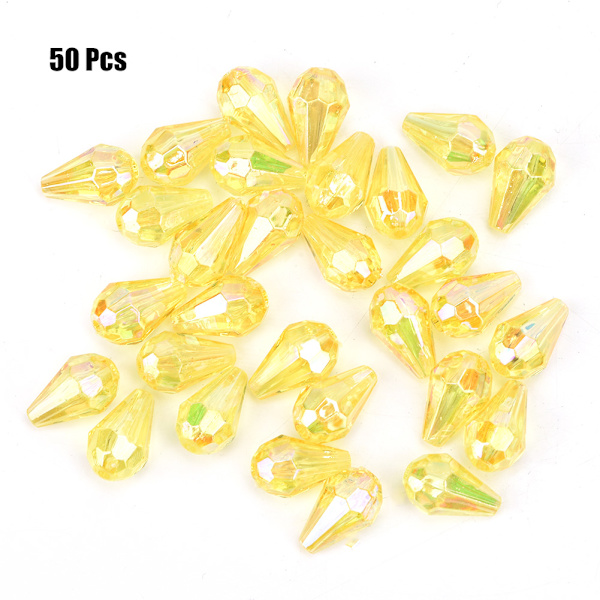 50 st påse 8*12MM Akryl Pärlor Hand Sömnad DIY Pärlor Kläder Dekor Smycken Tillbehör(Typ B)